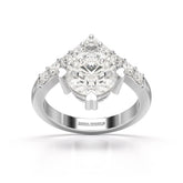 3.02 CT Round Cut Classic Lab Diamond Ring